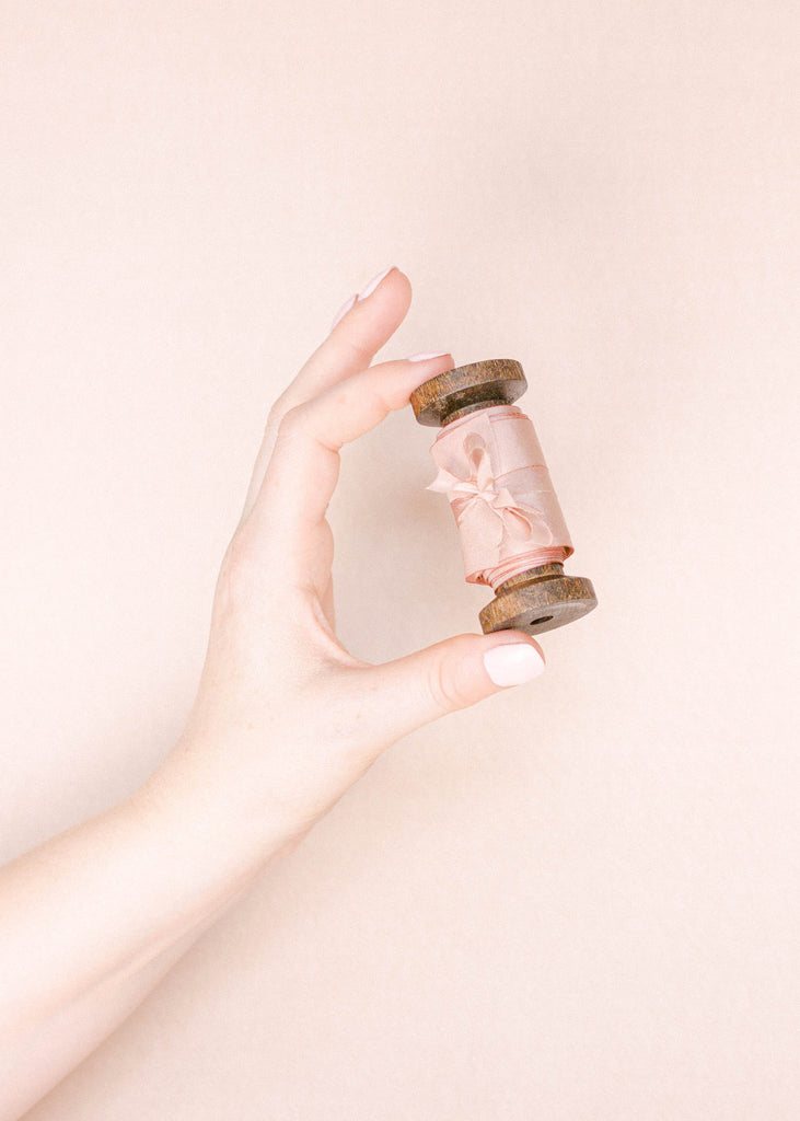 Mauve Ribbon for Wedding Bouquet