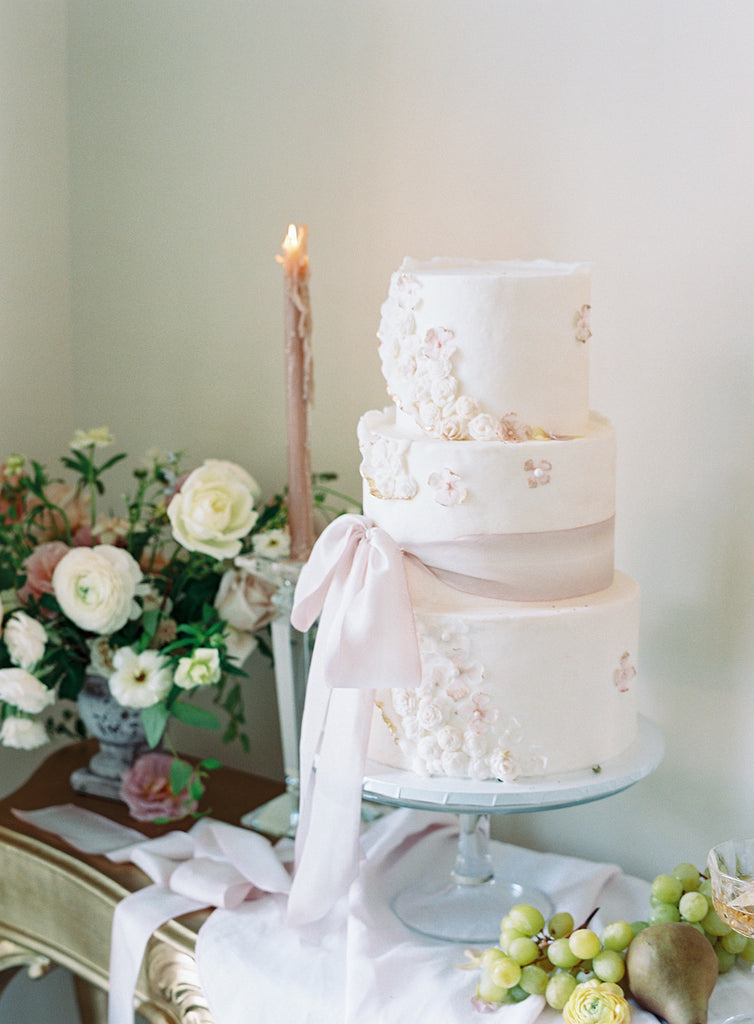 High quality hand dyed pink silk ribbon for weddings, DIY projects, and event details