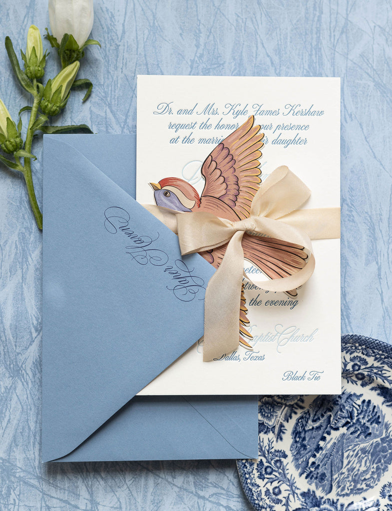 ecru silk ribbon for wedding invitations