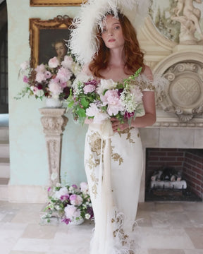 Off-White Ribbon for wedding bouquets