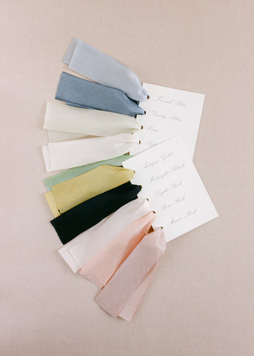 hand dyed silk ribbon sample kit