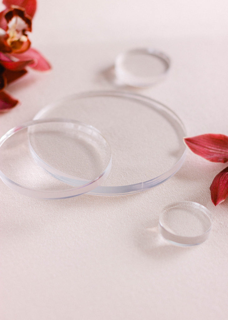 Round Acrylic Styling Blocks by Lustre Theory